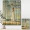 Designart - Nautical Lighthouse III - Nautical & Beach Print on Natural Pine Wood